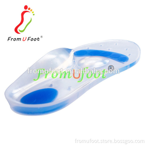 ZRWD07 Medical Grade silicone insoles Arch support shoe inserts